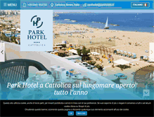 Tablet Screenshot of parkhotelcattolica.it